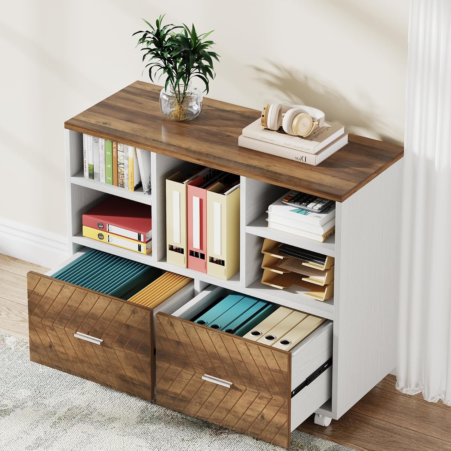 File Cabinet Lateral - Drewniana szafka na dokumenty z 2