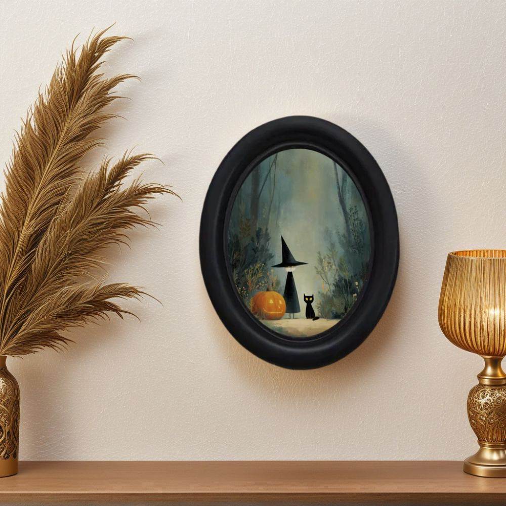 Office Furniture Used - Trójwymiarowa, vintage'owa dekoracja ścienna na Halloween