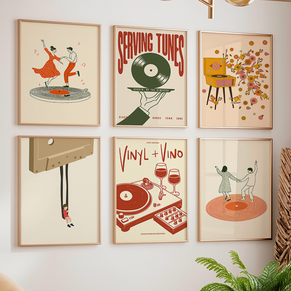 Office Furniture Used - 1 szt. Vintage Plakat Muzyczny na