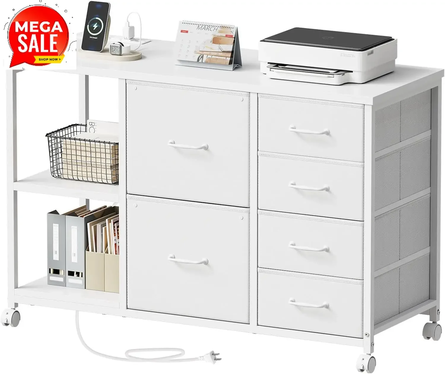 Ruchomy stojak na drukarkę ze  – File Cabinet Lateral recenzja i cena