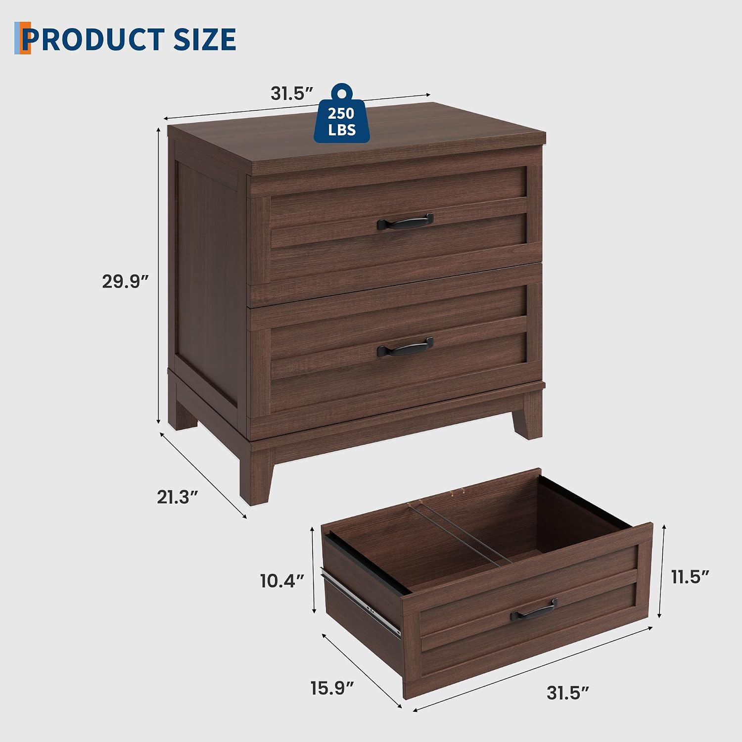 Szafka na dokumenty Garvee z 2 – File Cabinet Lateral recenzja i cena