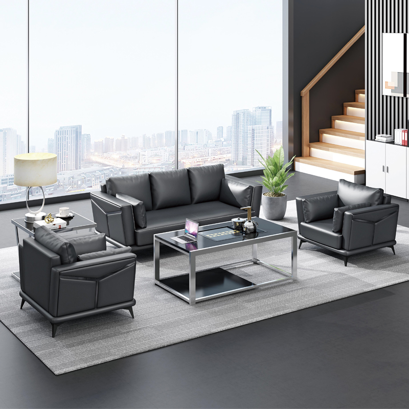 #   Zestaw mebli: czarna skórz – Office Furniture Group recenzja i cena