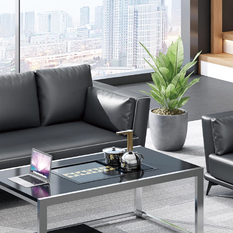 #   Zestaw mebli: czarna skórz – Office Furniture Group recenzja i cena