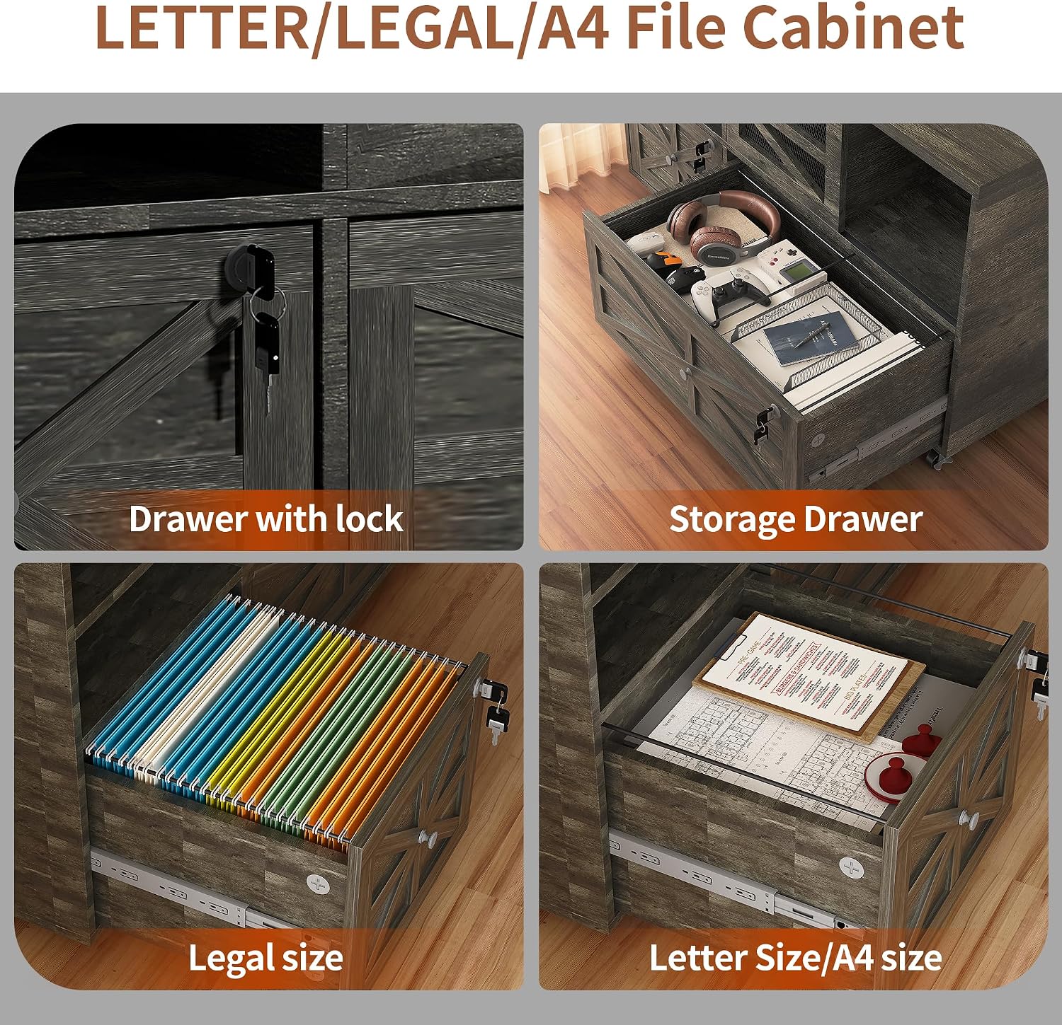Szafka na dokumenty w stylu fa – File Cabinet Lateral recenzja i cena