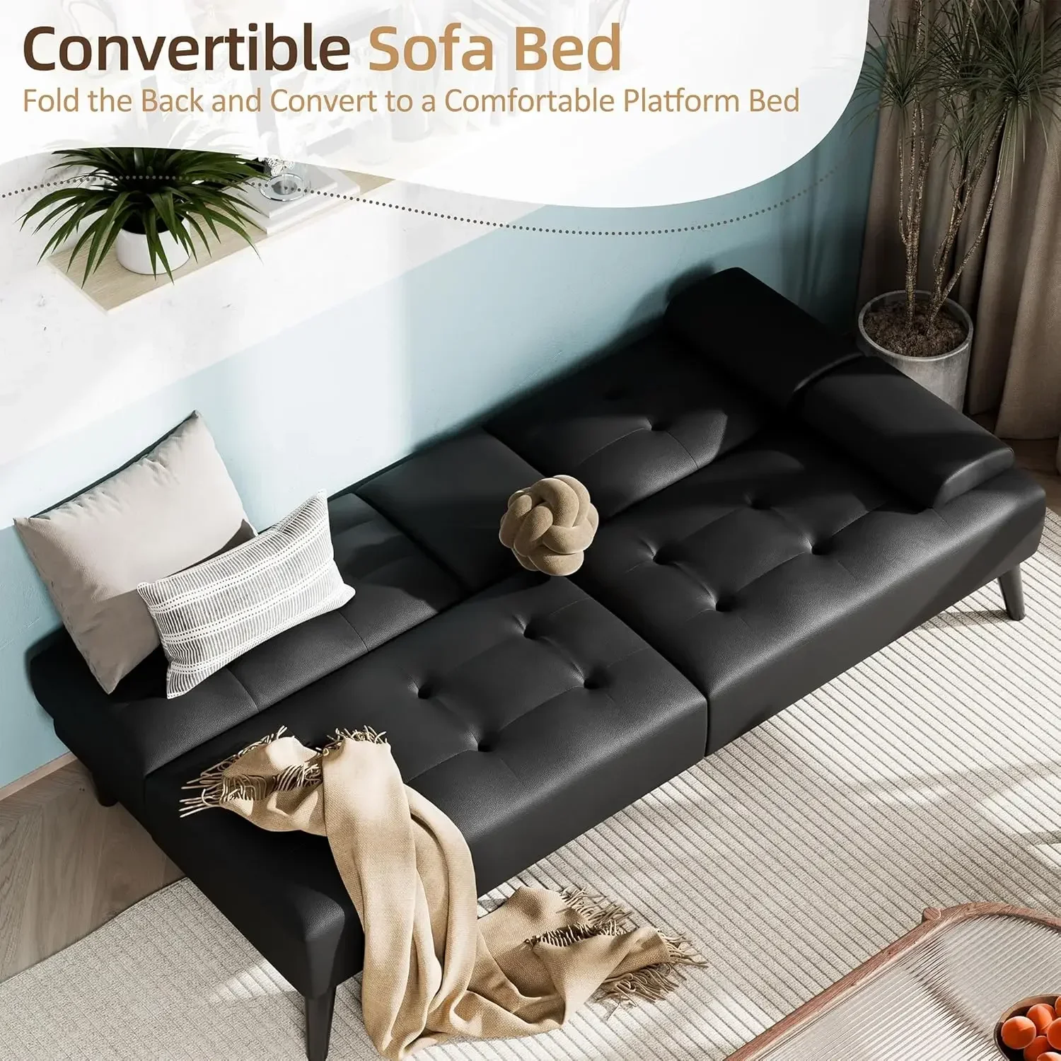 Sofa futon, skórzana rozkładan – Office Furniture Removal recenzja i cena