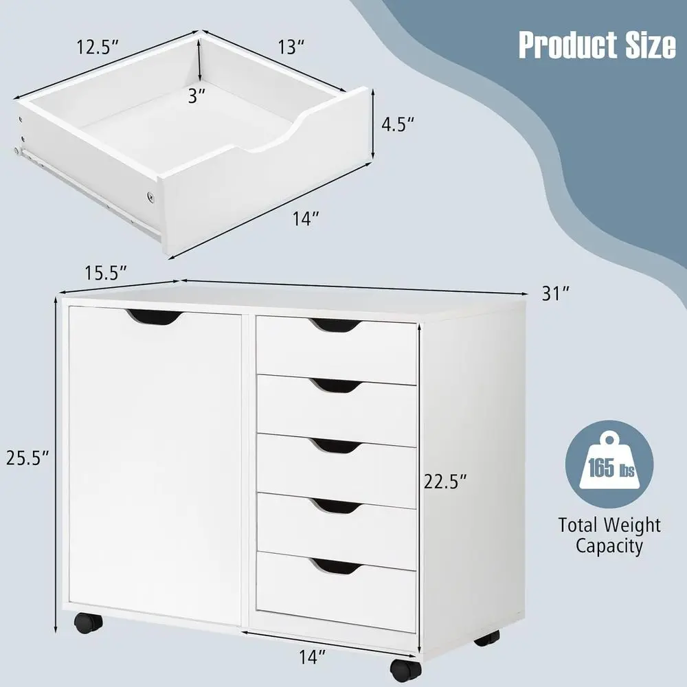 Szafka na dokumenty z 5 szufla – File Cabinet Lateral recenzja i cena
