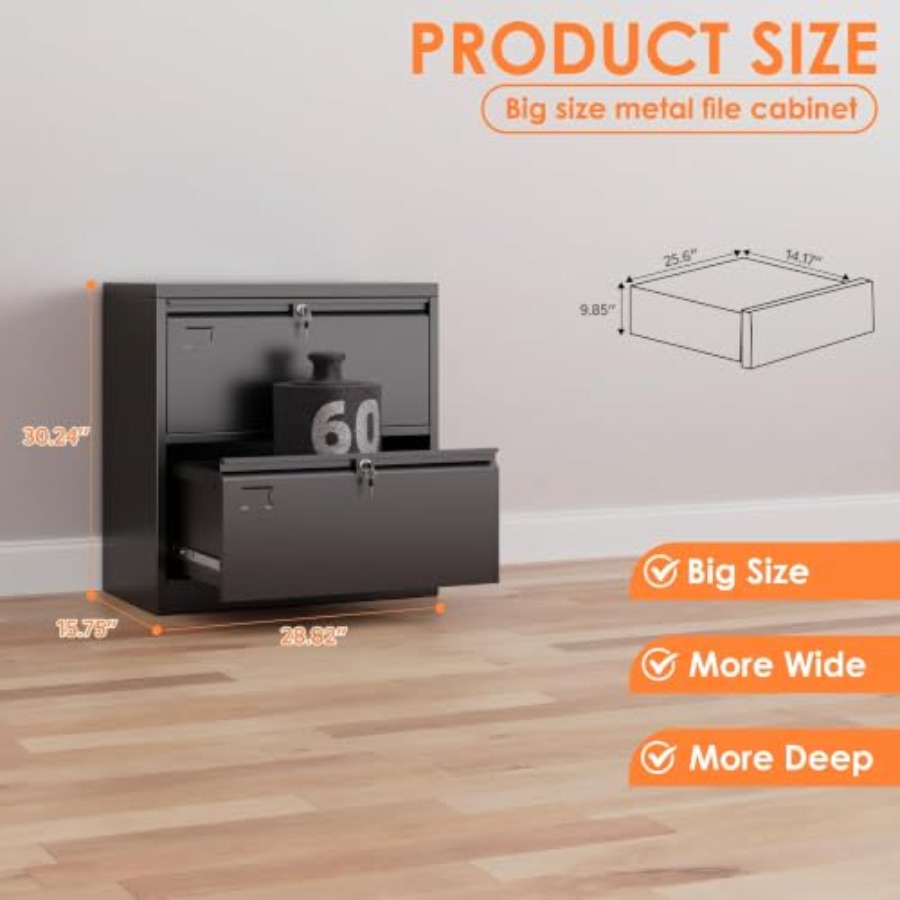 Szafka na dokumenty z 2 szufla – File Cabinet Lateral recenzja i cena